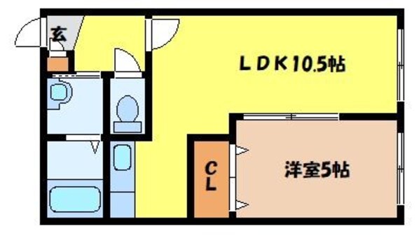 北３４条駅 徒歩2分 3階の物件間取画像